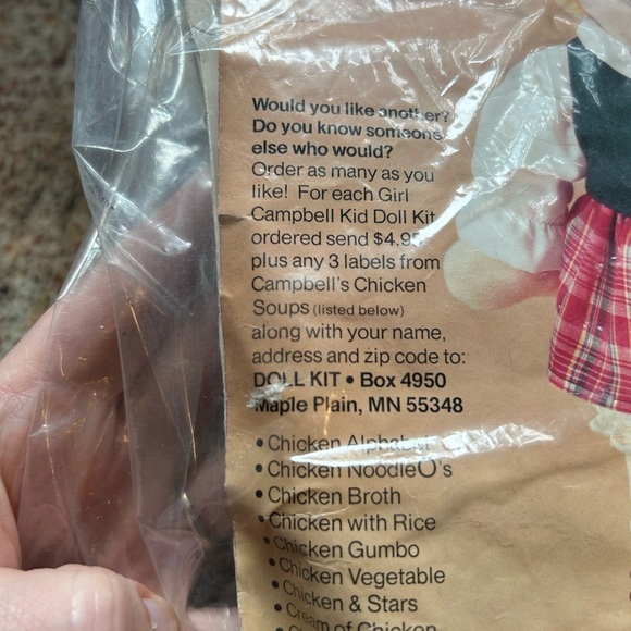 Vintage Campbell Kid Doll Kit from 1980 - Picture 3 of 4